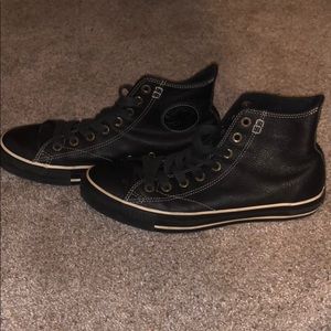 Converse leather high tops